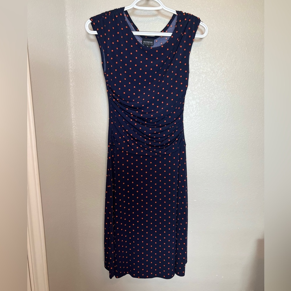 EnFocus Studio Size 4 Polka dot Women’s Sleeveless dress